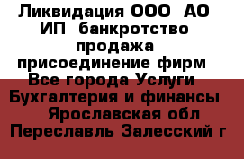 Ликвидация ООО, АО, ИП, банкротство, продажа, присоединение фирм - Все города Услуги » Бухгалтерия и финансы   . Ярославская обл.,Переславль-Залесский г.